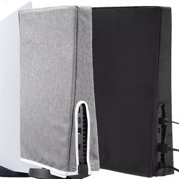 1PC Ps5 Пылезащитный чехол Sony Ps5 Игровая консоль Пылезащитный и водонепроницаемый защитный чехол чёрный