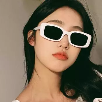 1pc Punk Small Frame Sunglasses Block Glare High Definition Vision Retro Sunglasses Eye Protection Eyewear for women