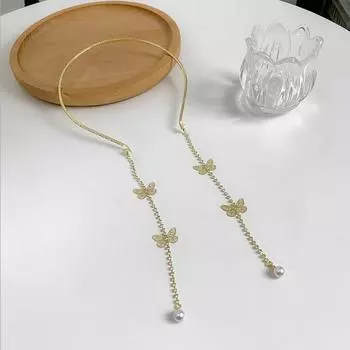 1pc rhinestone butterfly tassel headband for parties celebrations dating holiday weddings bridesmaids headwear