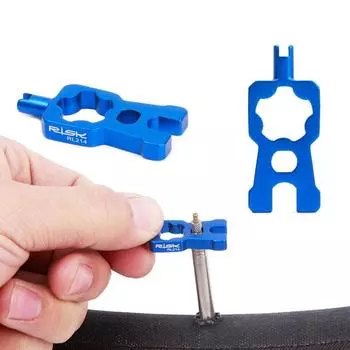 1Pc Rl214 Bike Bicycle Schrader Presta Valve Core Installation Removal Tool синий