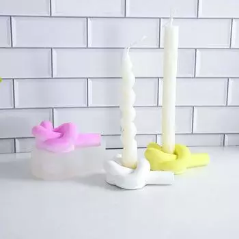 1 шт. силиконовые формы для подсвечника с веревочным узлом, форма для подсвечника своими руками