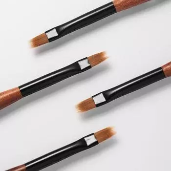 1Pc Round Wood Handle Nail Ombre Brush Nail Art Painting Pen Brush UV Gel Polish Gradient Color Acrylic Nail Drawing Pen