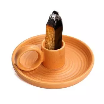 1PC Sage Burning Tray Home Decoration Smudging Burn Bowl Ramadan Decor Artistic Candlestick Round Ceramic Easy To Clean