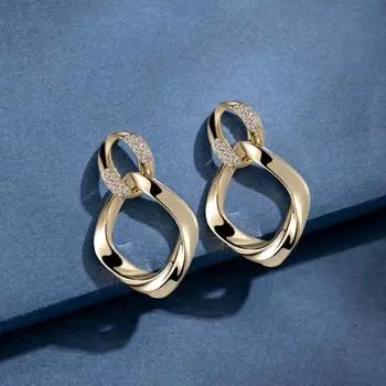 1PC Серьги Серьги 2022 Новые модные летние темпераментные высококачественные легкие роскошные