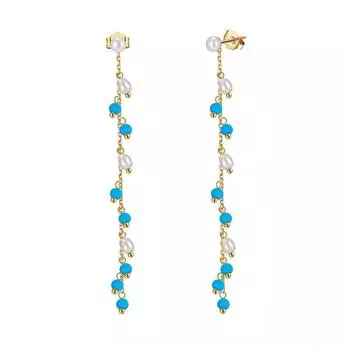 1PC Серьги, серьги-кольца с жемчугом, натуральное барокко, ретро-стиль дизайна