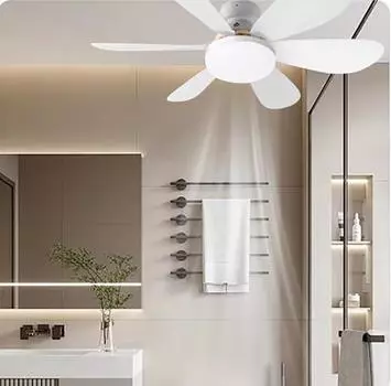 1PC Широкоугольный вентиляторный светильник – высокоэффективный потолочный вентилятор со встроенной светодиодной подсветкой для оптимального воздушного потока и освещения 21-30W&85-265V белый