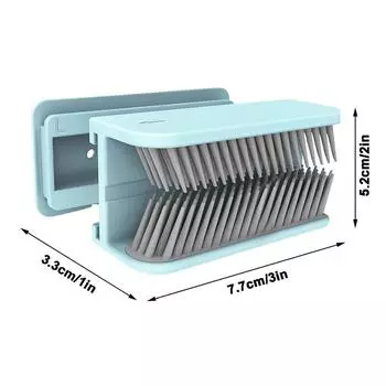 1pc Shower Hair Catcher Wall Silicone Shower Hair Trap Adhesive Shower Hair Stopper Hair Catcher To Protect Drains From Blockage синий
