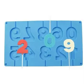 1PC Silicone 0-9 Numbers Shape Chocolate Mold DIY Drip Mold Cake Baking Handmade Jelly Chocolate Candy