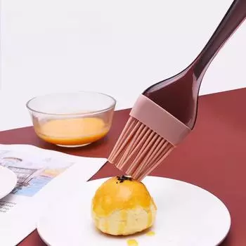 1шт силиконовая щетка для барбекю, жаропрочная щетка для масла, кухонные принадлежности, инструменты для выпечки тортов, кухонные принадлежности