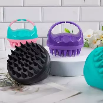 1Pc Silicone Shampoo Scalp Shower Body Washing Hair Massage Massager Brush Comb