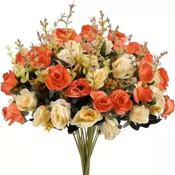 1Pc Silk Rose Artificial Flowers Wedding Home Christmas Decoration Bride Bouquet Craft Scrapbooking Wreaths Photography Props