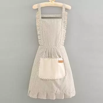 1Pc Simple Sleeveless Apron Kitchen Household Polyester Cooking Apron With Pocket Clothes Protection For Barber Painter Chef