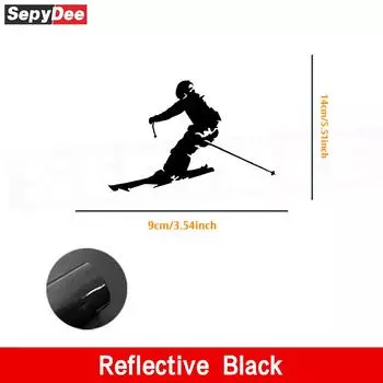 1PC Skiing Car Stickers Suitcase Refrigerator Wall Stickers Laptop Toilet Stickers