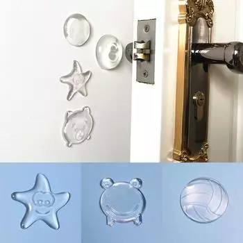 1PC Slam Stopper Pad Дверной стопор Бампер Декоративный настенный протектор Силиконовый противоударный