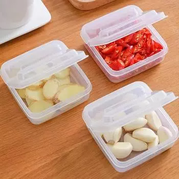 1PC Sliced Cheese Container for Fridge, Clear Plastic Butter Block Cheese Slice Storage Box with Flip Lid for Refrigerator Food