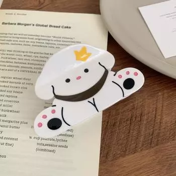 1pc Small and Cute Cat Catnip Large New Acetic Acid Hairpin Female Disc Hair Shark Clip Hairpin Headpiece