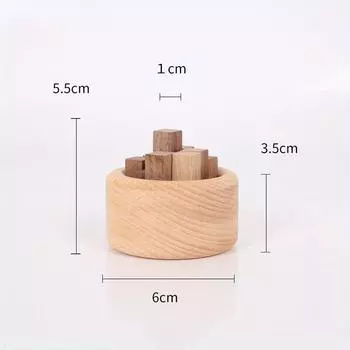 1pc Small Chaidui Essential Oil Fragrance Expander Beech Wood Black Walnut Fragrance Expander Essential Oil Aromatherapy Decoration Beech wood бежевый