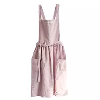 1PC Soft Cotton Kitchen Cooking Apron With Cross Back For Cooking Catering Work Commercial Restaurant The Size Can Be Customized One Size хаки