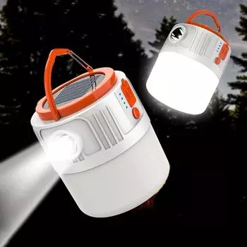1 шт. Солнечная перезаряжаемая и USB-зарядная кемпинговая лампа с функцией Power Bank светодиодная лампа аварийного освещения на открытом воздухе, в саду, в палатке 42 Lamp+power bank