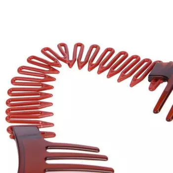 1pc Solid Banana Clip Elastic Hair Comb, Vintage Ponytail Maker Minimalist Hair Styling Accessory. чёрный