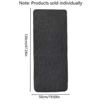 1PC, solid color soft pebble stone bathroom waterproof anti-slip mats, suitable for multiple scenes 500MMx1200MM светло-серый