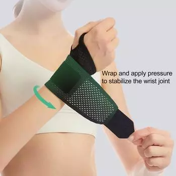 1Pc Sports Wrist Brace Adjustable Breathable Wrist Support Strap Men Women Fitness Wrist серый