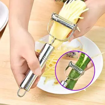 1PC Stainless Steel Paring Knife, Fruit Paring Device, Smiley Face Paring Device, Multi-functional Melon and Fruit Paring Knife