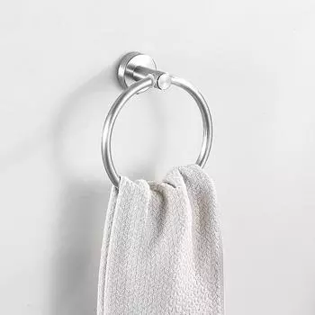 1 шт. Кольцо для полотенца из нержавеющей стали, настенный держатель для полотенец с защитой от ржавчины, сверлильный держатель для полотенец, перекладина для ванной комнаты и туалета
