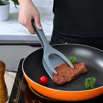 1pc Steak Spatula Tongs Kitchen Accessories Pancakes Nylon Handle Flip Pliers Flipper Tools Gadgets Dining Bar Home Garden
