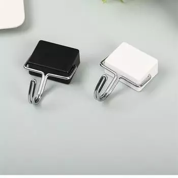 1pc Strong Non Punching and Traceless Magnetic White Magnetic Household Kitchen Microwave Oven Magnetic Hook