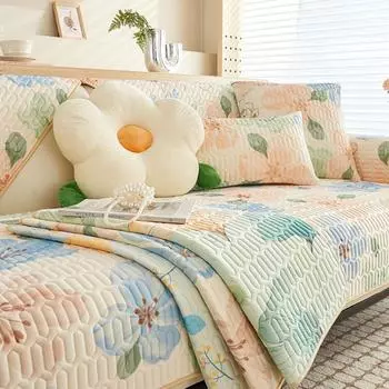 1PC Summer Non-slip Sofa Cover Latex Ice Silk Sofa Cushion Universal Corner Couch Slipcovers Living Room Decor Kes Sohva Tyyny 70x70