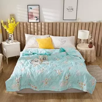 1PC Summer Thin Quilt Bedding Cover 150X200CM Single Bed Quilt Simple Feather Blanket for Adults Kid Simple Feather Blanket 100x150CM