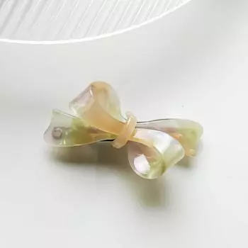 1PC Sweet 3D Acetic Acid Butterfly Knot One-word Hair Clip Bowknot Colorful Duckbill Clip For Women Girl Hair Accessories