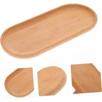 1 шт. столовая посуда деревянная тарелка овальный поднос из бука мини цельная деревянная маленькая обеденная тарелка детская обеденная тарелка из цельного дерева деревянная тарелка