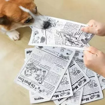 1pc Tearproof Pet Dog Sound Toy Simulated Squeaking Newspaper Playingcard K Q J Teeth Resistant Corgi Teddy Puppy Interactive