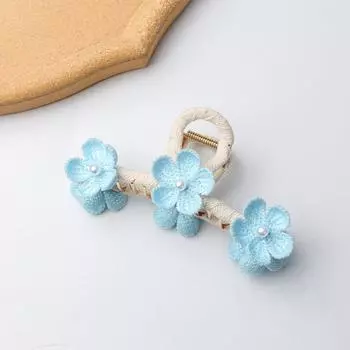 1pc The new elegant and sweet flower clip design features a back of the head clip plate for picturesque and elegant hair