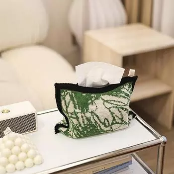 1PC Tissue Bag Storage Knitting Desktop Drawing Tissue Sleeve Box Bag New Hanging Bedroom Car Original Wizard Of Oz Multi-Style