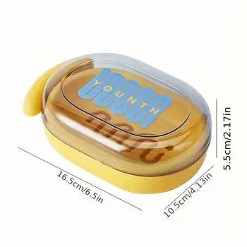 1pc Travel Soap Box Leakproof Soap Box with Lid Travel Soap Box