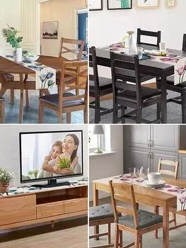 1pc Tulip Linen Table Runner ,Kitchen Dining Table Decoration for Indoor Outdoor Home.Festival gifts,minimalist style. 33x183cm розы красного