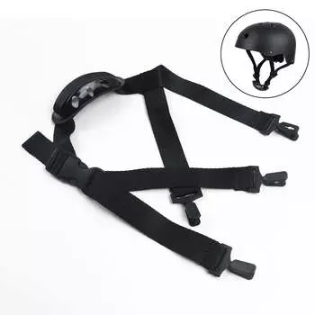 1PC Two Colors Adjustable Motorcycle Cotton Durable Helmet Buckle Removable Y-shaped Hat Chin Strap Safety Buckle чёрный