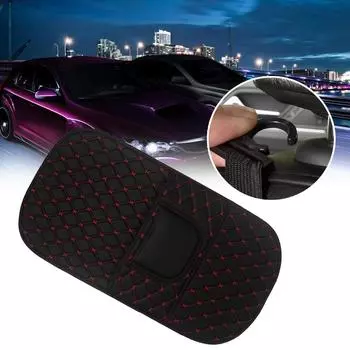 1pc Universal Black Car Seat Anti Kick Protector Pad Mat PU Car Seat Back Anti Dirt Cover for Children Auto Interior Accessories красный