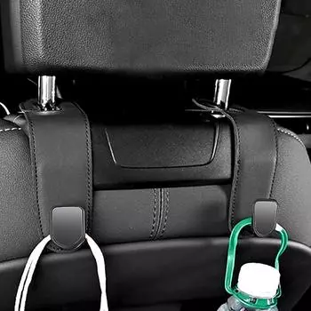 1 шт. универсальная металлическая вешалка для спинки сиденья автомобиля замшевые крючки для сидений автомобиля крючки для подвешивания аксессуары серый