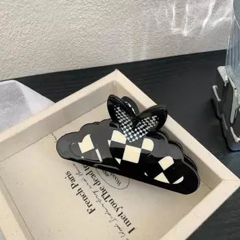 1pc Valentine s Day Love Rainbow Butterfly Grip Clip High End Color blocked Sweet and Cute Shark Clip Hair Accessory