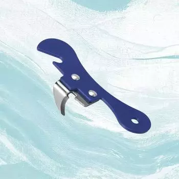 1 шт. Универсальный консервный нож из нержавеющей стали, нож для консервирования, открывалка для пивных бутылок, портативный ремень для переноски Mier зелёный