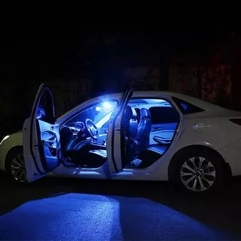 1PC W5W 194 168 T10 6SMD 3030 Canbus LED Bulbs 12V For Car License Plate Light Interior Dome lights Reading Lamp 6000K White Red синий