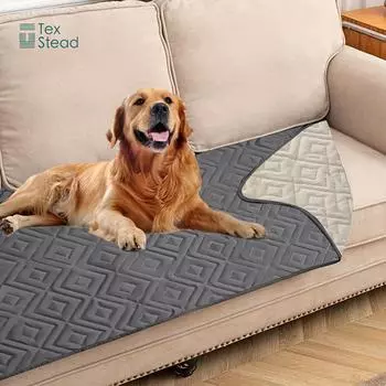 1PC Waterproof Dog Bed Cover Pet Blanket Sofa, Couch Cover Mattress Protector Furniture Protector for Dog, Pet, Cat 30x70inch серый