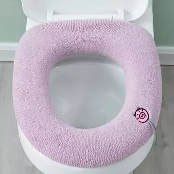 1Pc Winter Warm Toilet Seat Cover Closestool Mat Washable O-Shape Pad Bathroom Accessories Pure Color Soft Bidet Cover