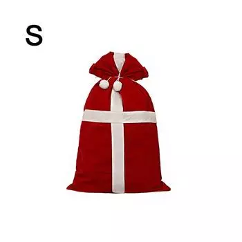 1PC With Drawstring Holiday Large Party Supply Velvet Xmas Red Santa Multiple Options Available S