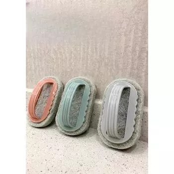 1PC with Handle, Bathtub Brush, Bathroom Tile Brush, Dishwashing, Pot Brush, Kitchen Scouring Cloth, Hand-held Cleaning Brush