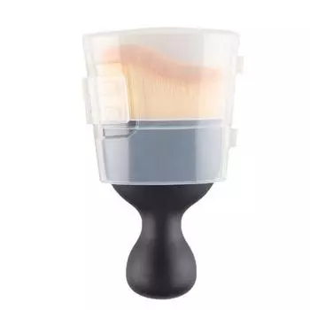 1 шт. с защитным футляром Большая кисть для нанесения тональной основы Кисть для чистки кистей для макияжа